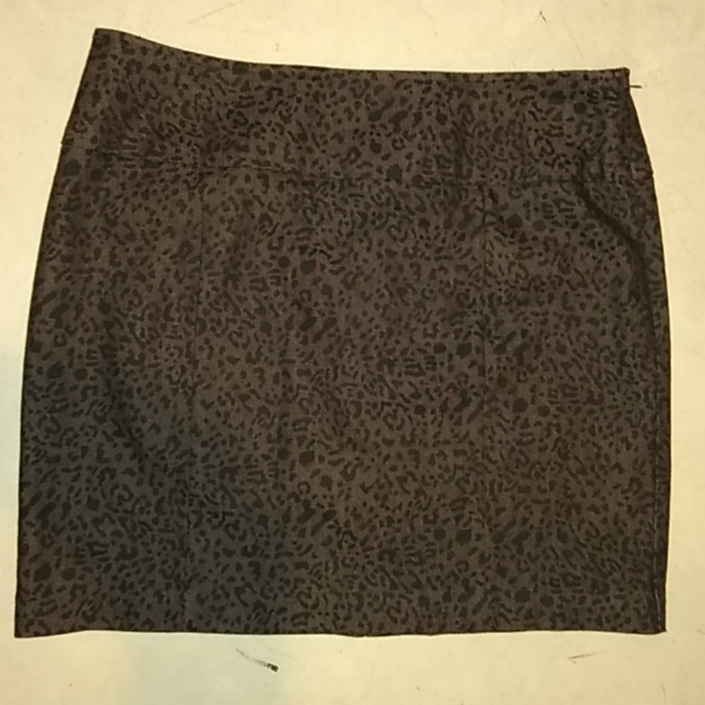 NYCC Brown Leopard Print Mini Skirt 12